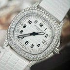 Patek Philippe Watch Aquanaut 5069G Full Moissanite Diamonds 35.2mm