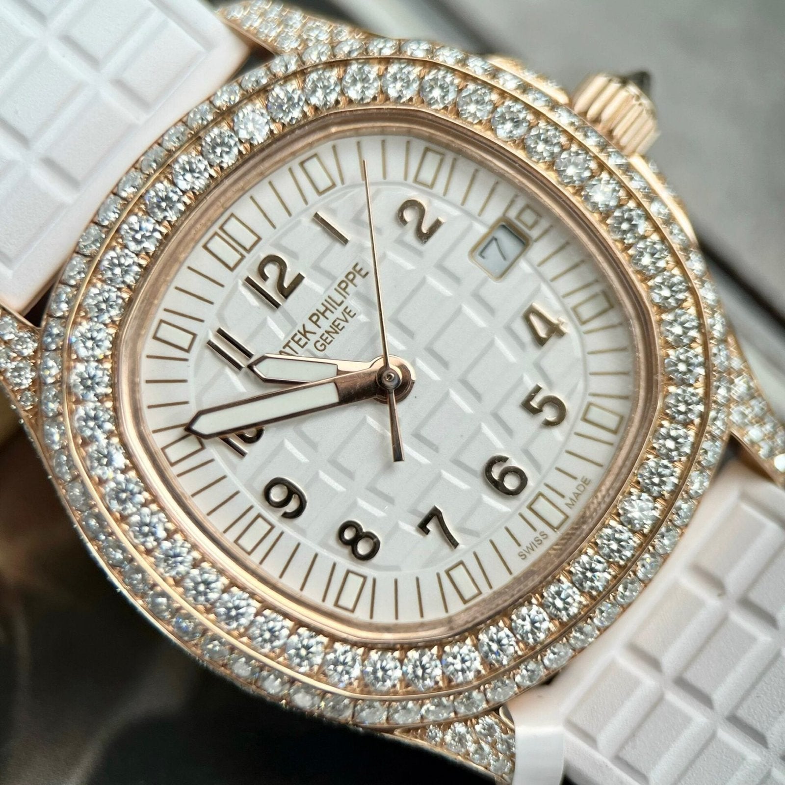 Patek Philippe Aquanaut 5069R With Moissanite Watch 35.2mm