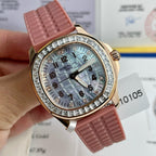 Patek Philippe Watch Aquanaut 5072R Gold Wrapped Moissanite Diamond 35.6mm