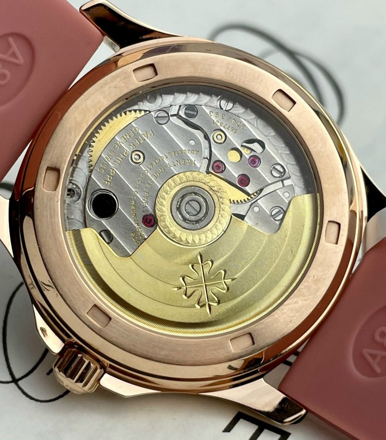 Patek Philippe Watch Aquanaut 5072R Gold Wrapped Moissanite Diamond 35.6mm