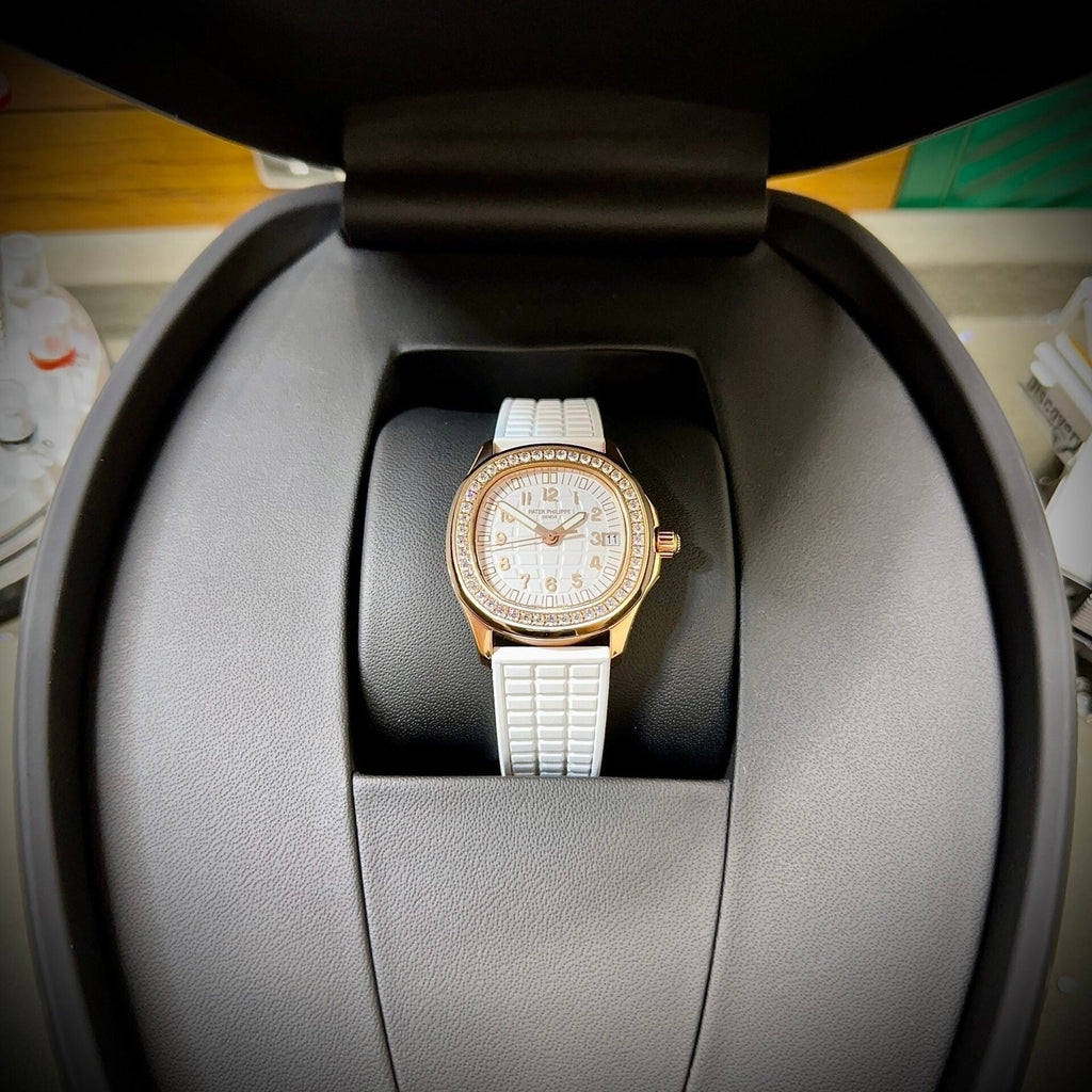 Patek Philippe Aquanaut 5072R Watch White Rubber Strap 35.6mm
