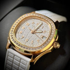 Patek Philippe Aquanaut 5072R Watch White Rubber Strap 35.6mm
