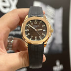 Patek Philippe Aquanaut 5167 Watch Gold Wrapped Chocolate Dial 40mm