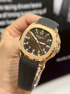 Patek Philippe Aquanaut 5167 Watch Gold Wrapped Chocolate Dial 40mm