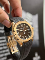 Patek Philippe Aquanaut 5167 Watch Gold Wrapped Chocolate Dial 40mm