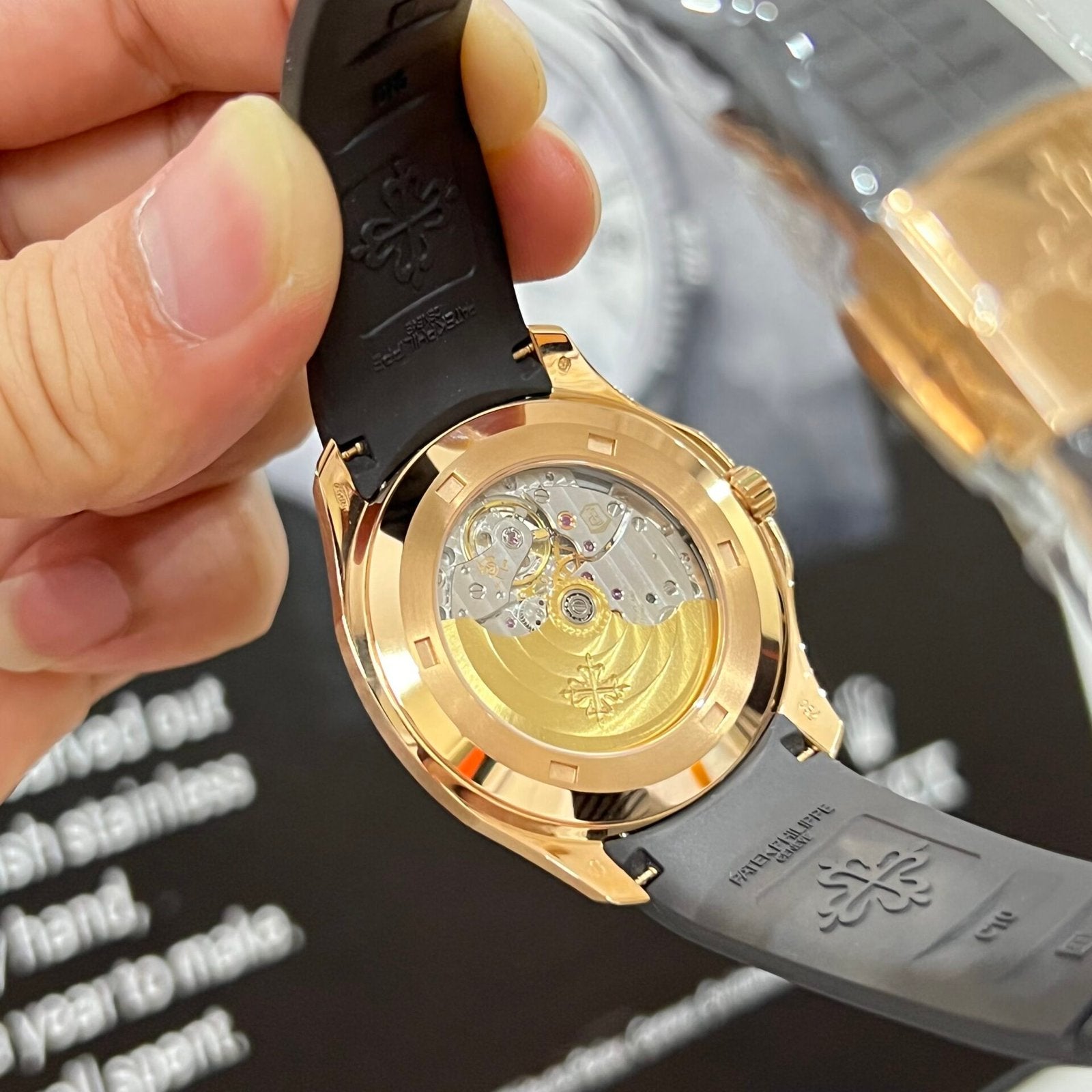 Patek Philippe Aquanaut 5167 Watch Gold Wrapped Chocolate Dial 40mm