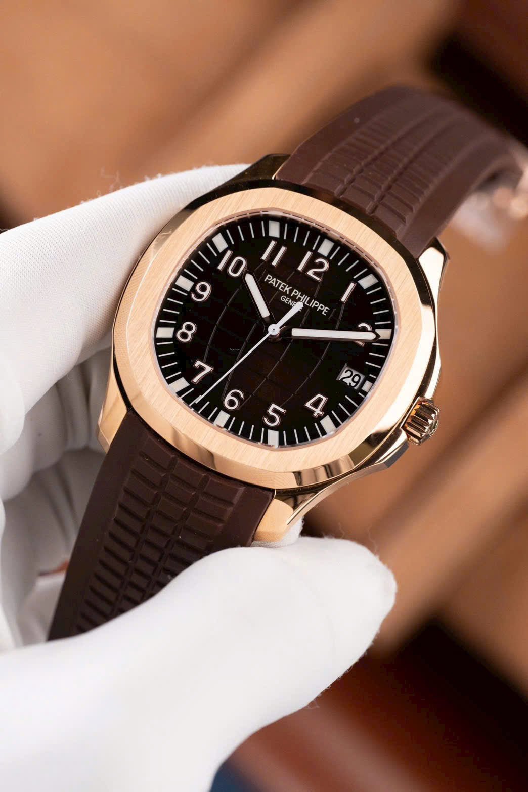 Patek Philippe Aquanaut 5167 Dial Brown Watch Rubber Strap 40mm