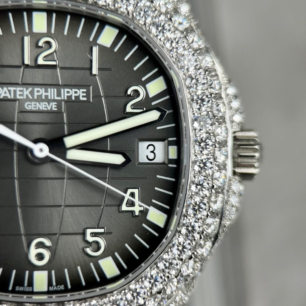 Patek Philippe Watch Aquanaut 5167 Moissanite Diamonds 40mm