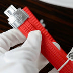 Patek Philippe Aquanaut 5167 Red Watch Moissanite Diamonds Baguette 40mm