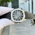 Patek Philippe Aquanaut 5167 Watch Gray Dial Rubber Strap 40mm