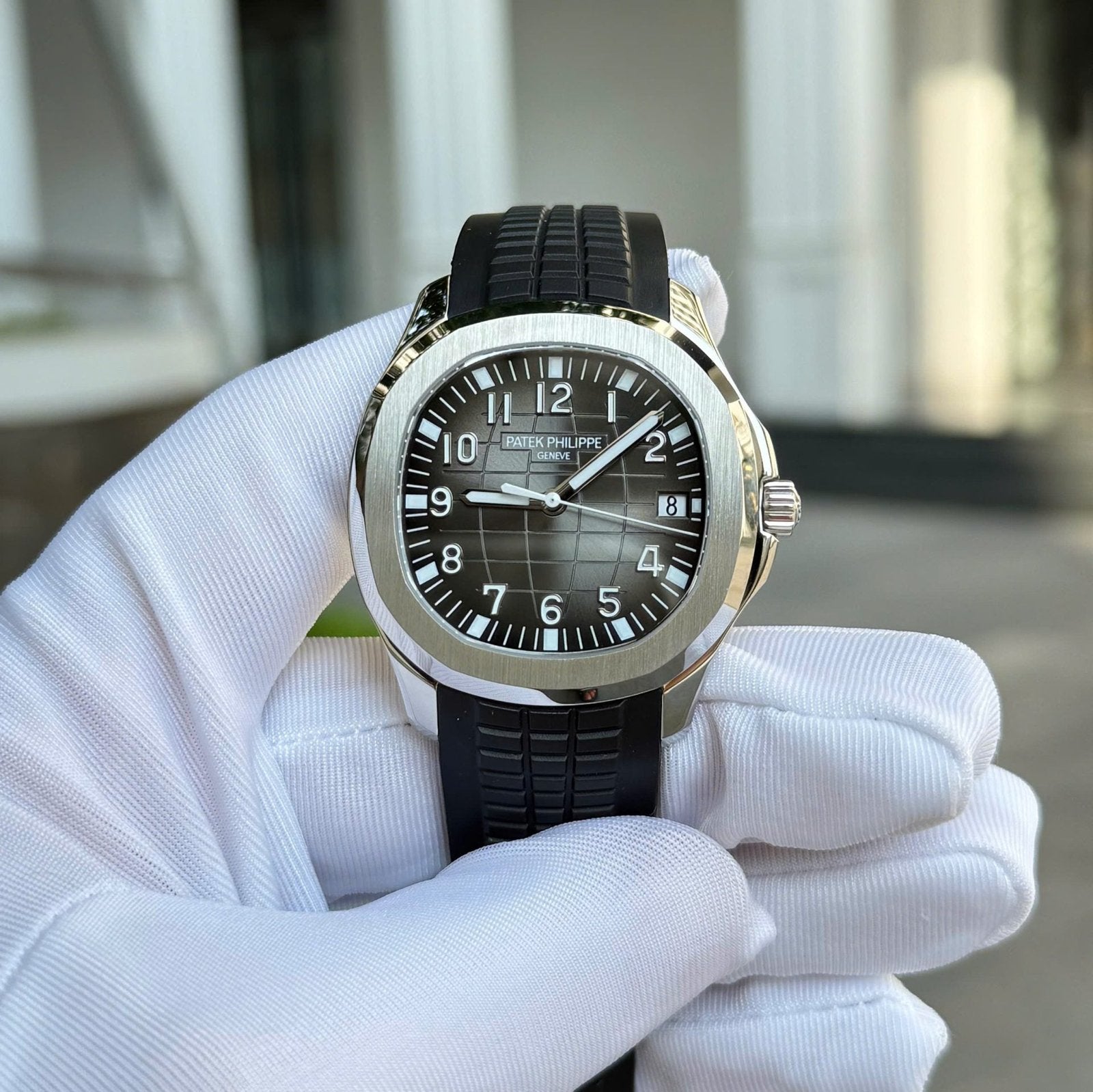 Patek Philippe Aquanaut 5167 Watch Gray Dial Rubber Strap 40mm
