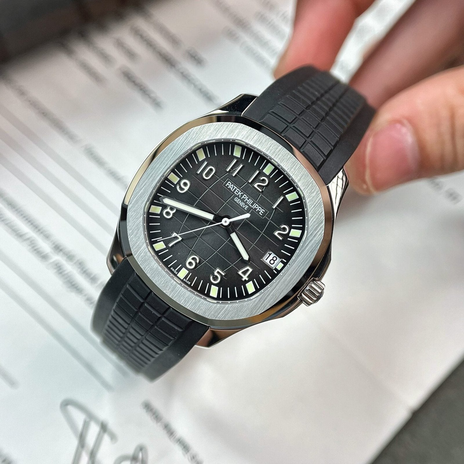 Patek Philippe Watch Aquanaut 5167A Black Rubber Strap 40mm