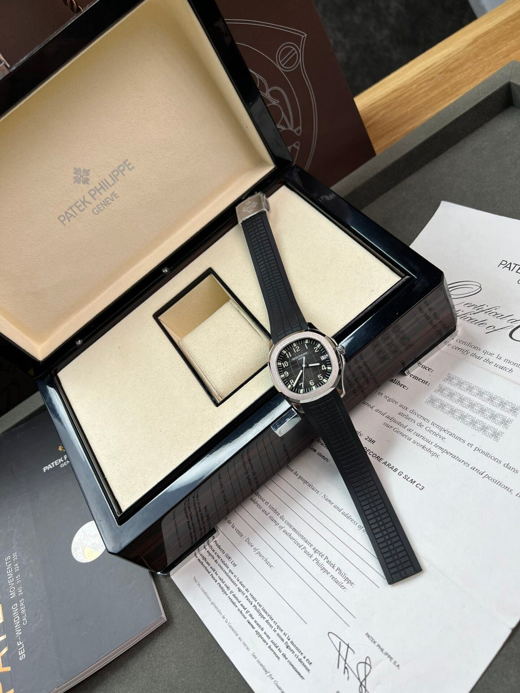 Patek Philippe Watch Aquanaut 5167A Black Rubber Strap 40mm