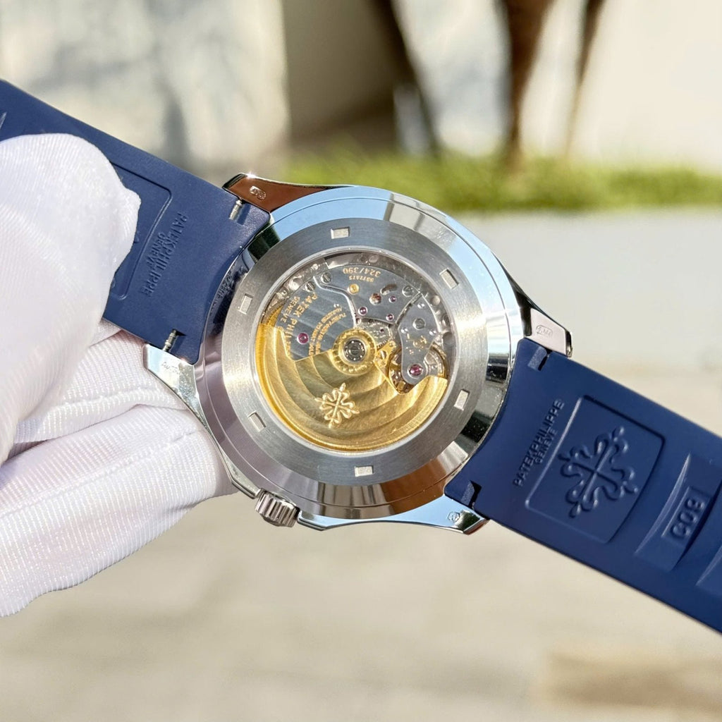 Patek Philippe Aquanaut 5168 Watch Blue Dial Rubber Strap 42,2mm