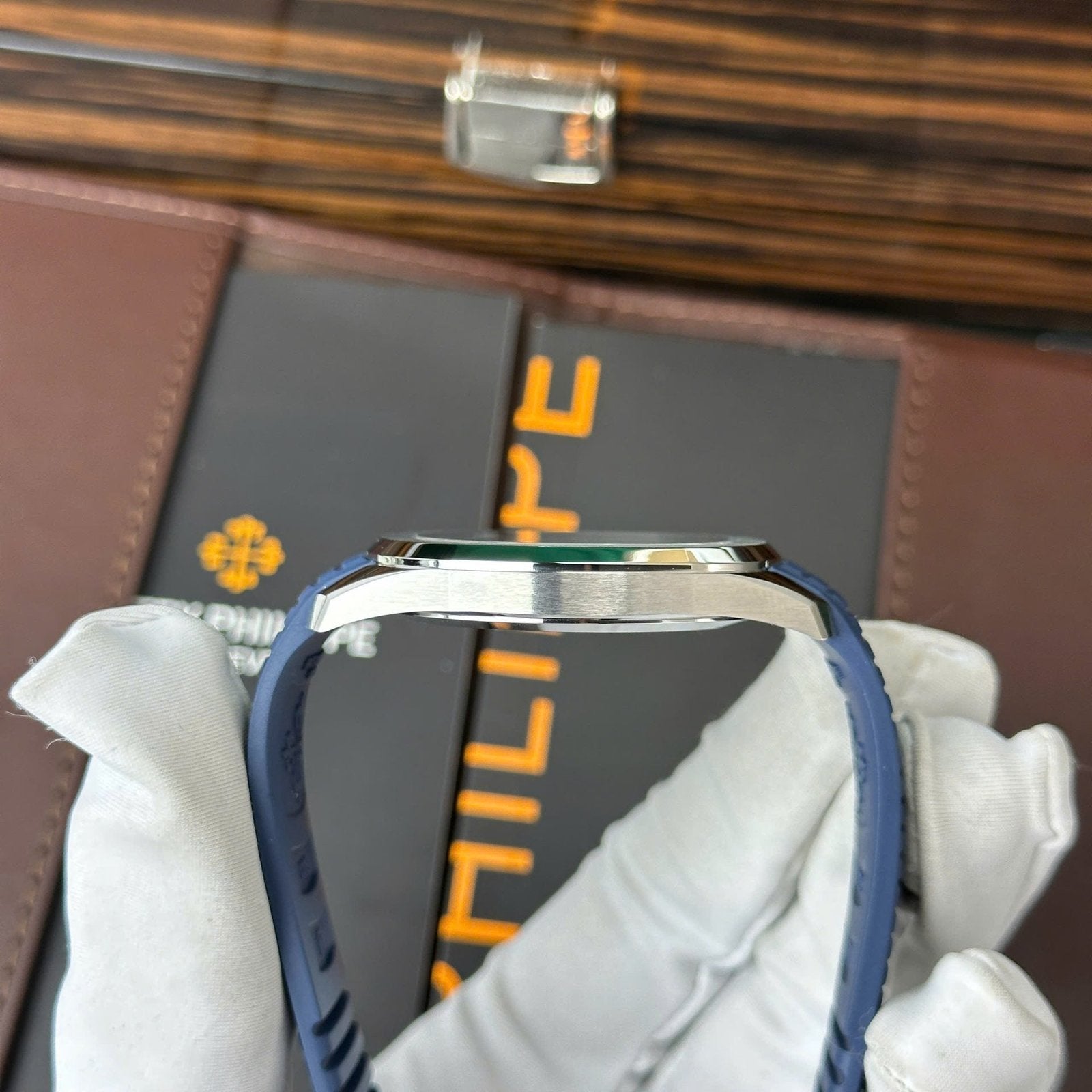Patek Philippe Aquanaut 5168G Blue Dial Watch 42.2mm