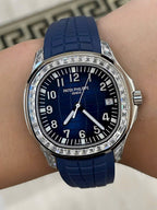 Patek Philippe Watch Aquanaut 5168G Blue Rubber Strap 42mm