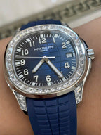 Patek Philippe Watch Aquanaut 5168G Blue Rubber Strap 42mm