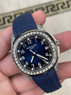 Patek Philippe Watch Aquanaut 5168G Blue Rubber Strap 42mm