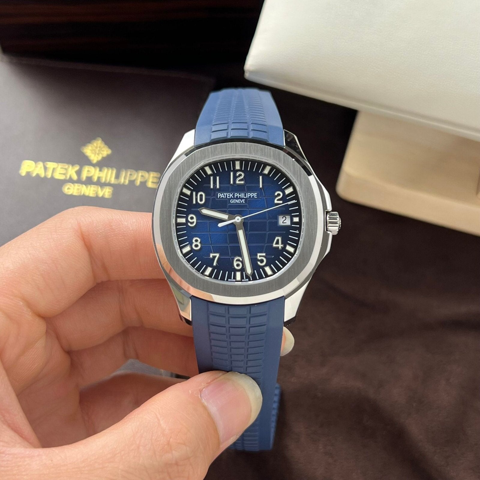 Patek Philippe Watch Aquanaut 5168G Blue Dial 42mm