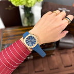 Patek Philippe Aquanaut 5261R Watch Blue Dial Rubber Strap 40mm