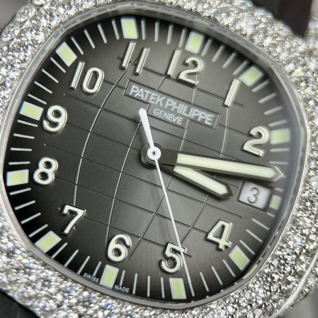 Patek Philippe Aquanaut 5719 Moissanite Diamond Watch 40mm