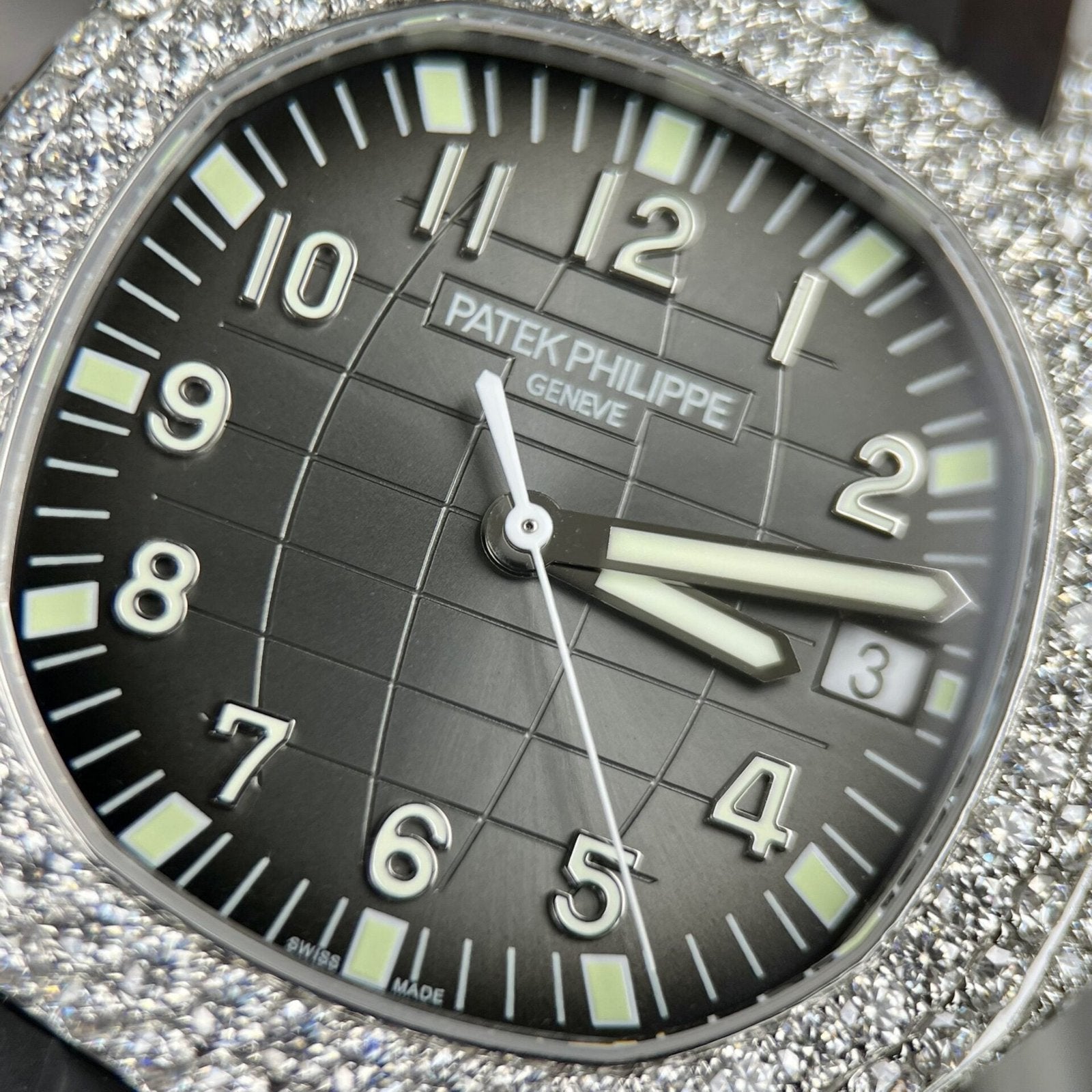 Patek Philippe Aquanaut 5719 Moissanite Diamond Watch 40mm