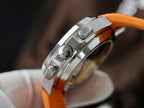 Patek Philippe Aquanaut 5968A Watch Orange Rubber Strap 42.2mm
