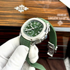 Patek Philippe Watch Aquanaut 5968G Green Dial Rubber Strap 42.2mm