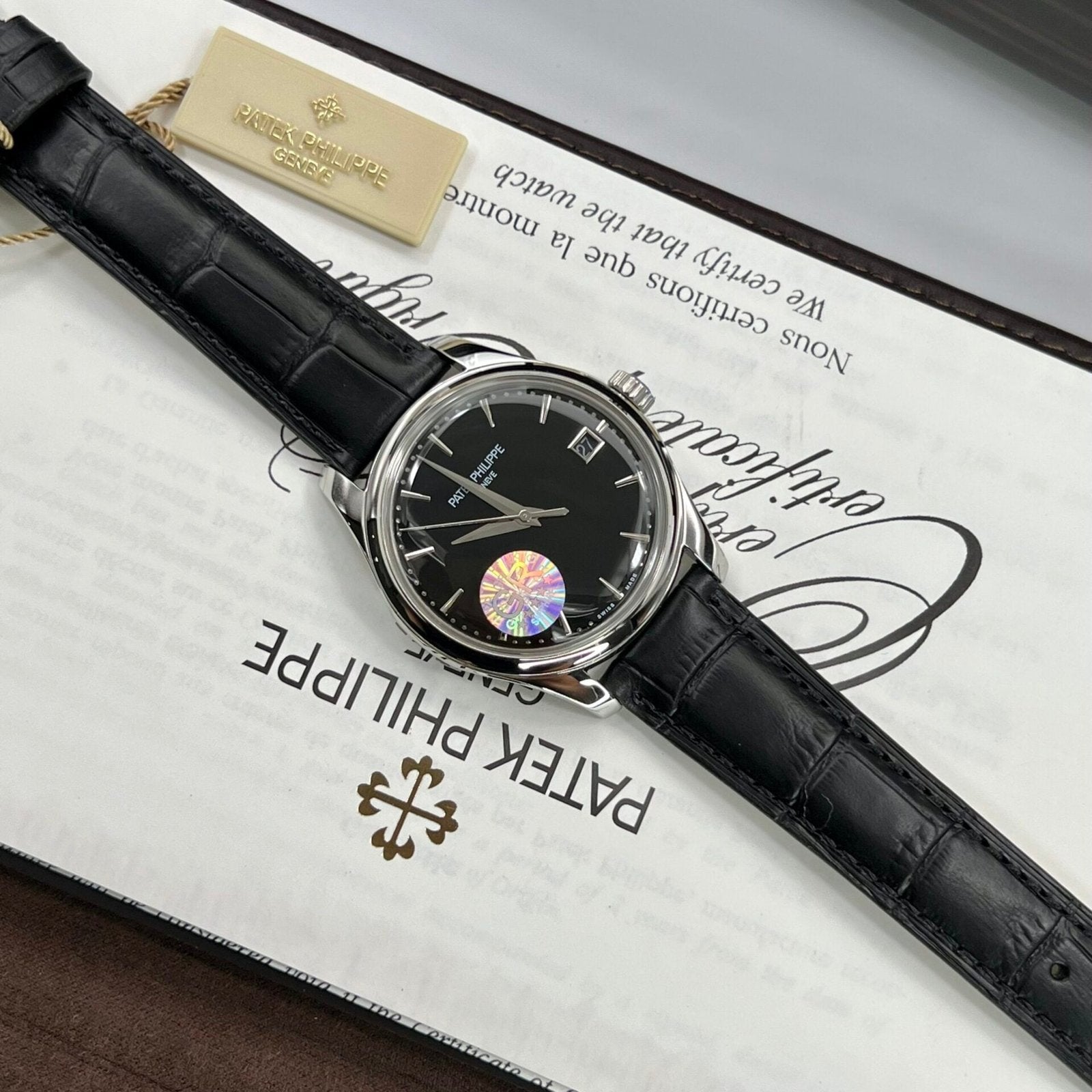 Patek Philippe Calatrava 5227G Watch Black 39mm