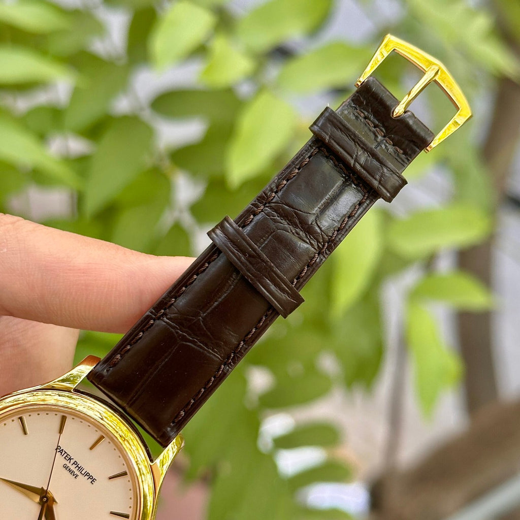 Patek Philippe Calatrava 5227J Watch Leather Strap 39mm