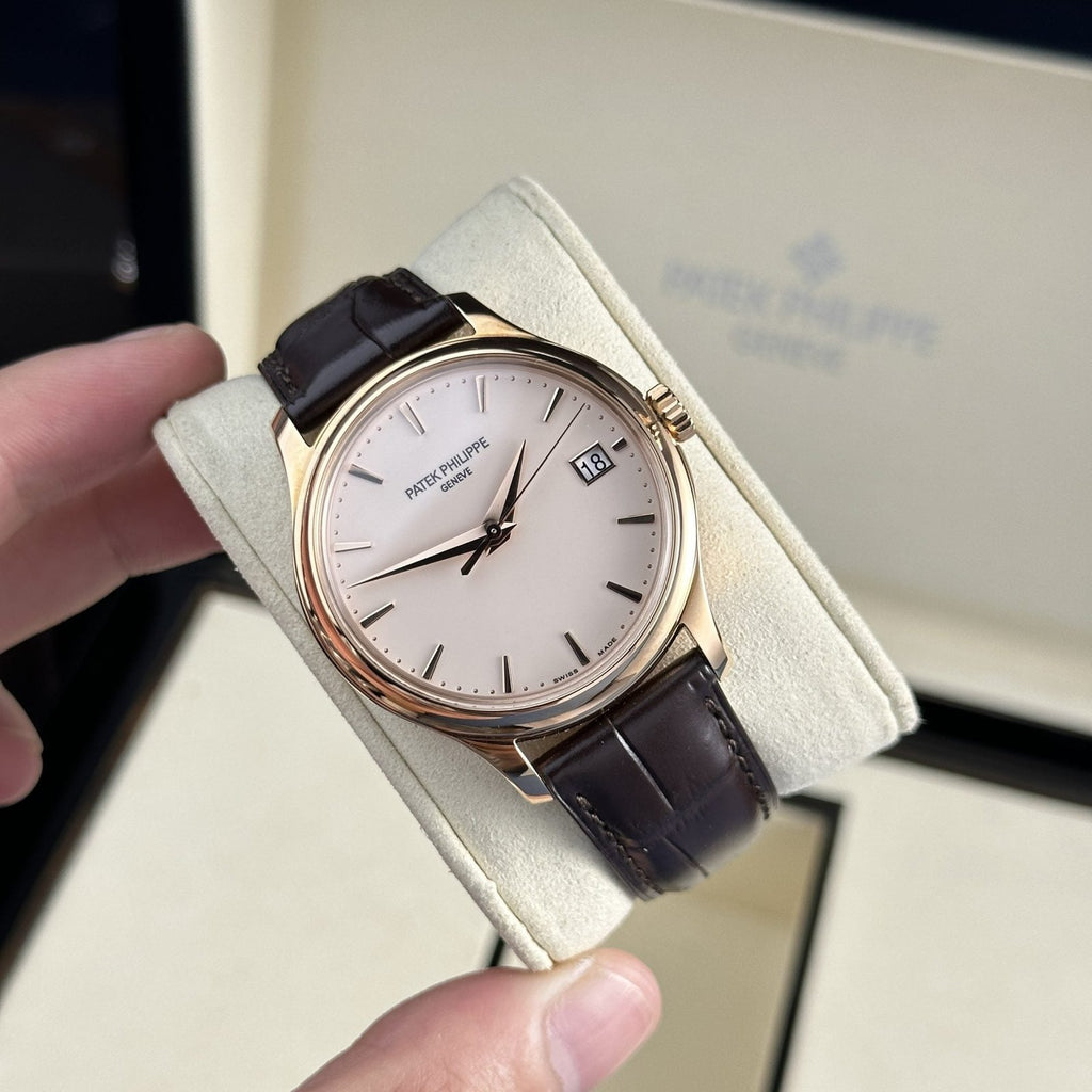 Patek Philippe Watch Calatrava 5227R Leather Strap 39mm