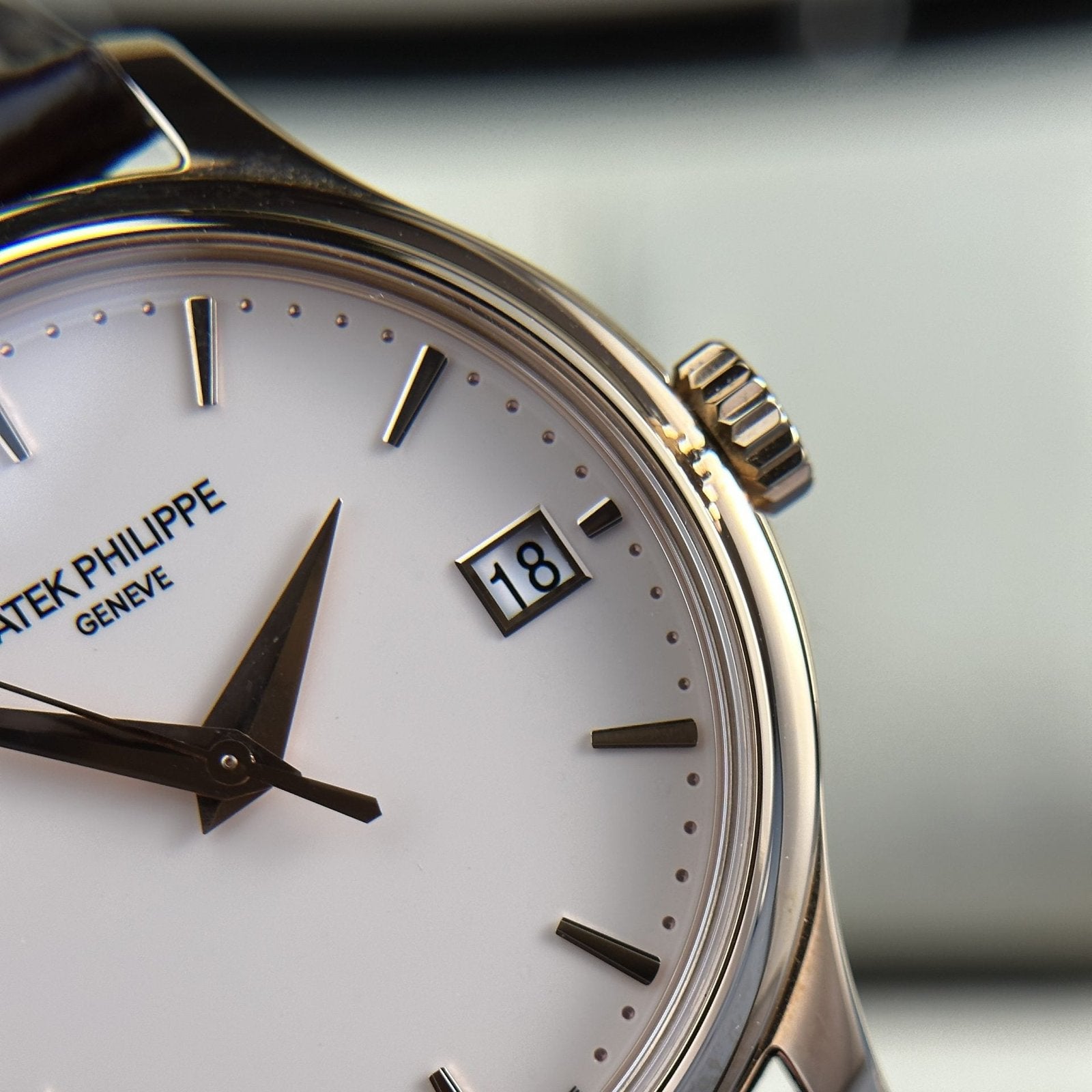 Patek Philippe Watch Calatrava 5227R Leather Strap 39mm