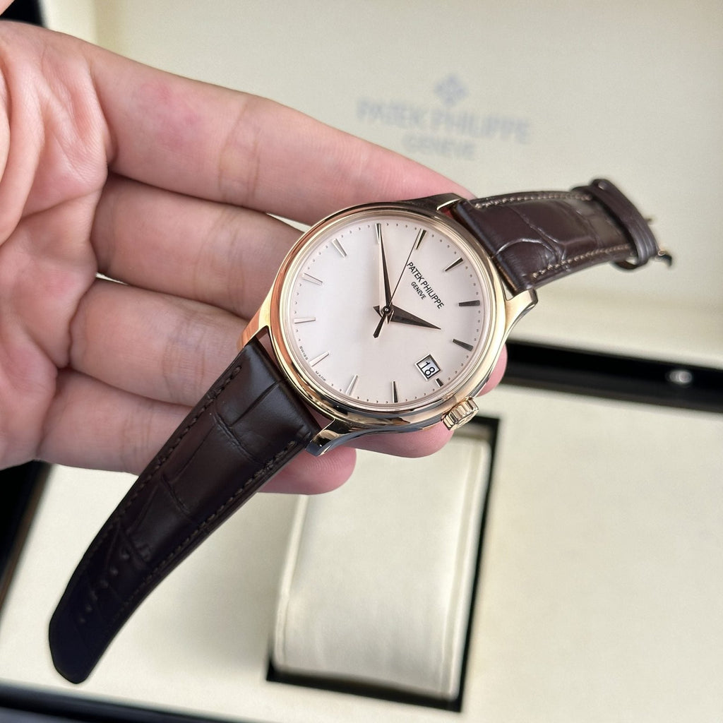 Patek Philippe Watch Calatrava 5227R Leather Strap 39mm