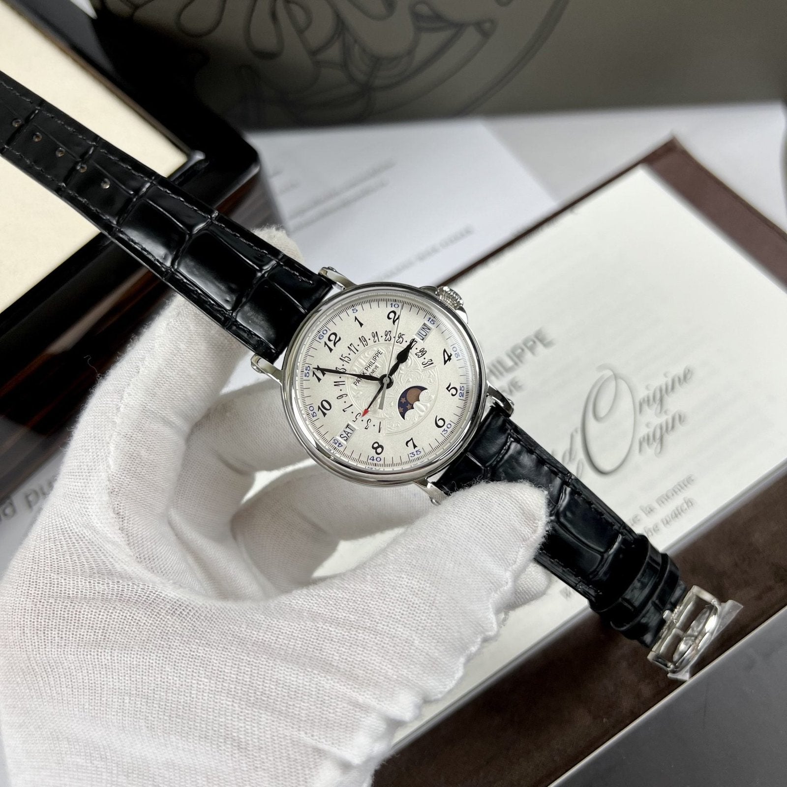 Patek Philippe Watch Grand Complications 5159G White Dial 38mm