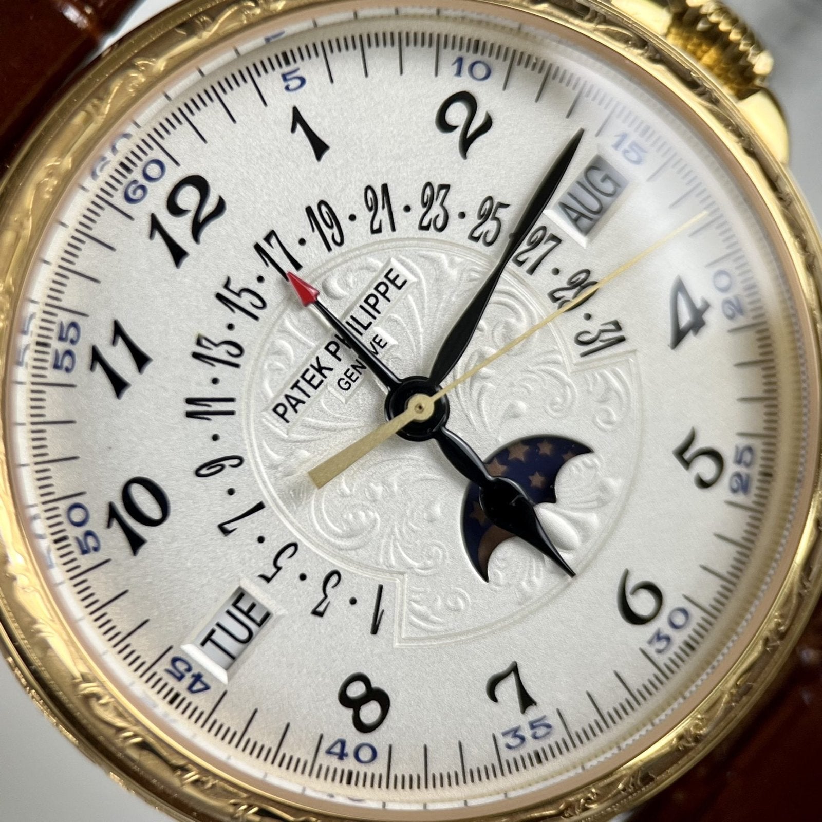 Patek Philippe Watch Grand Complications 5160R Leather Strap 38mm