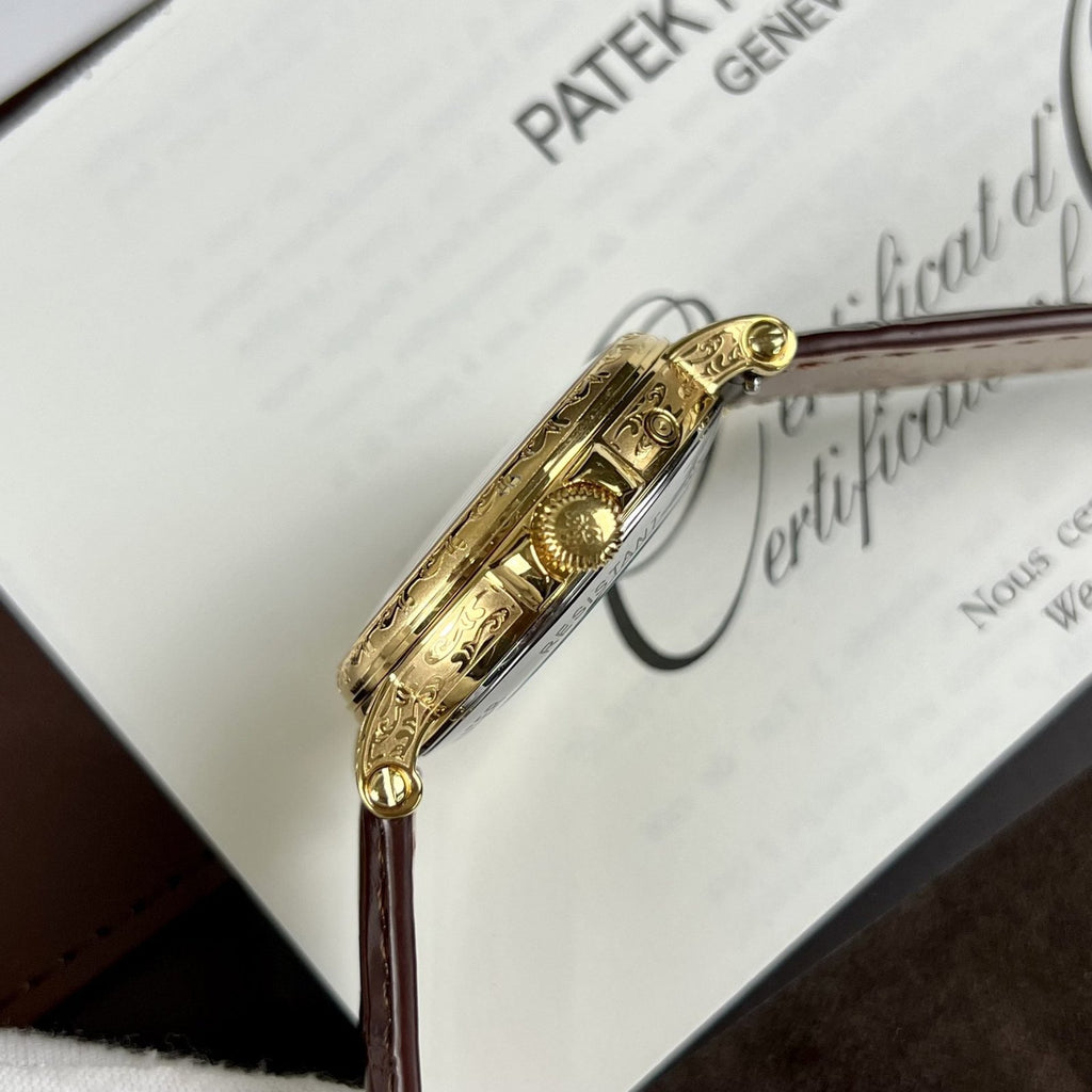 Patek Philippe Watch Grand Complications 5160R Leather Strap 38mm