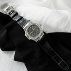 Patek Philippe Watch Nautilus 5724 Gray Dial Leather Strap 40mm