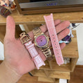 Patek Philippe Watch Nautilus 7010R Women Purple Pink Dial Metal Wire 32mm