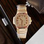 Patek Philippe Watch Nautilus 7118-1300R 18K Gold Wrapped 35.2mm
