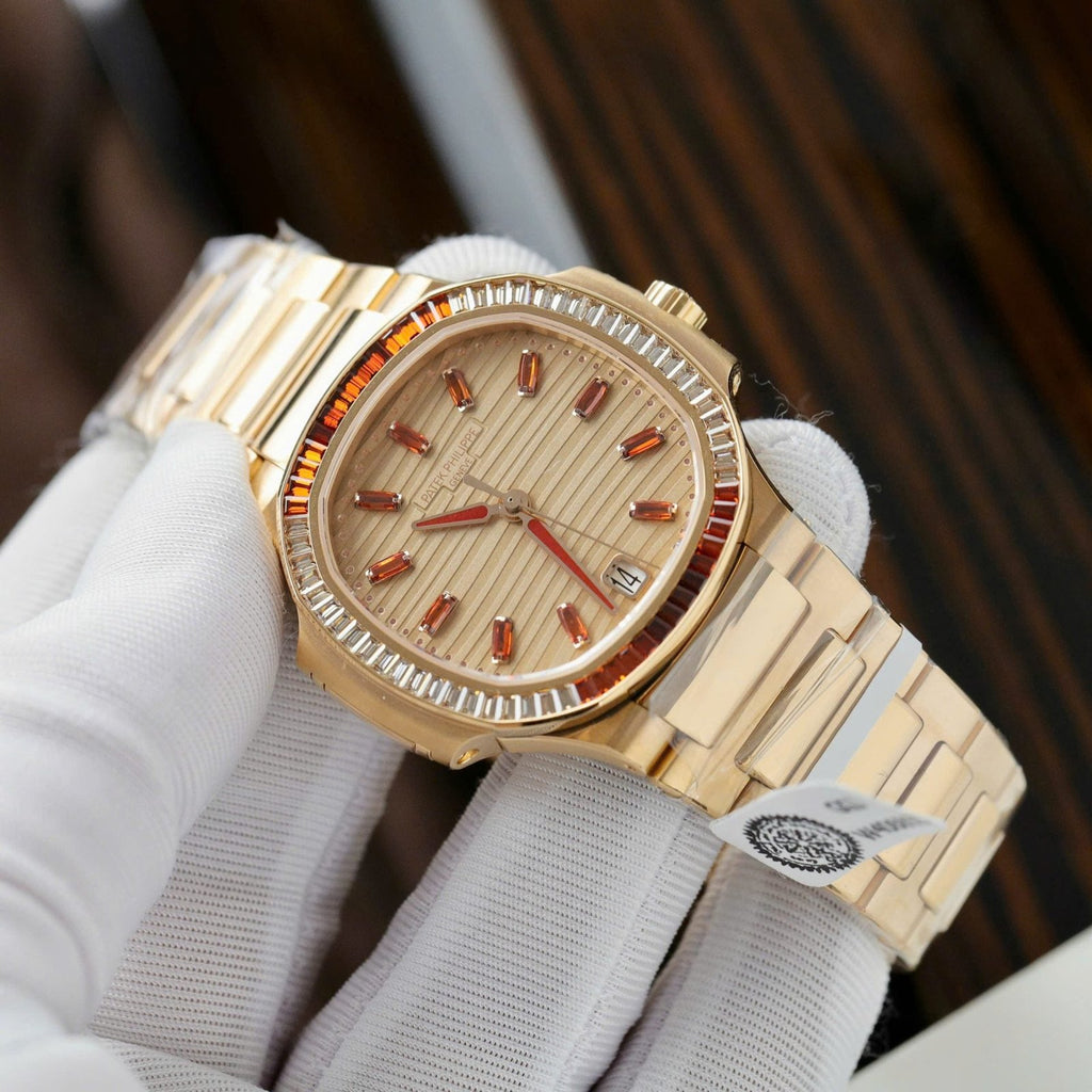 Patek Philippe Watch Nautilus 7118-1300R 18K Gold Wrapped 35.2mm