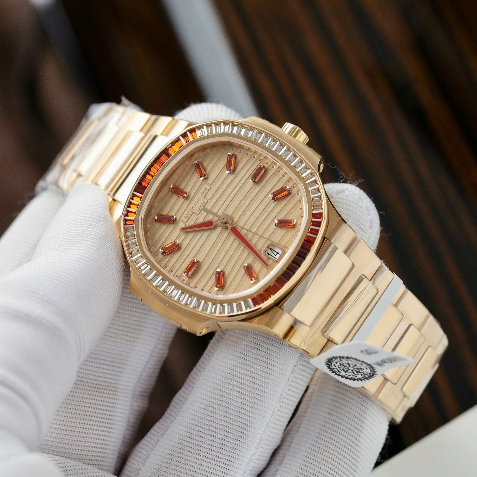 Patek Philippe Watch Nautilus 7118-1300R 18K Gold Wrapped 35.2mm