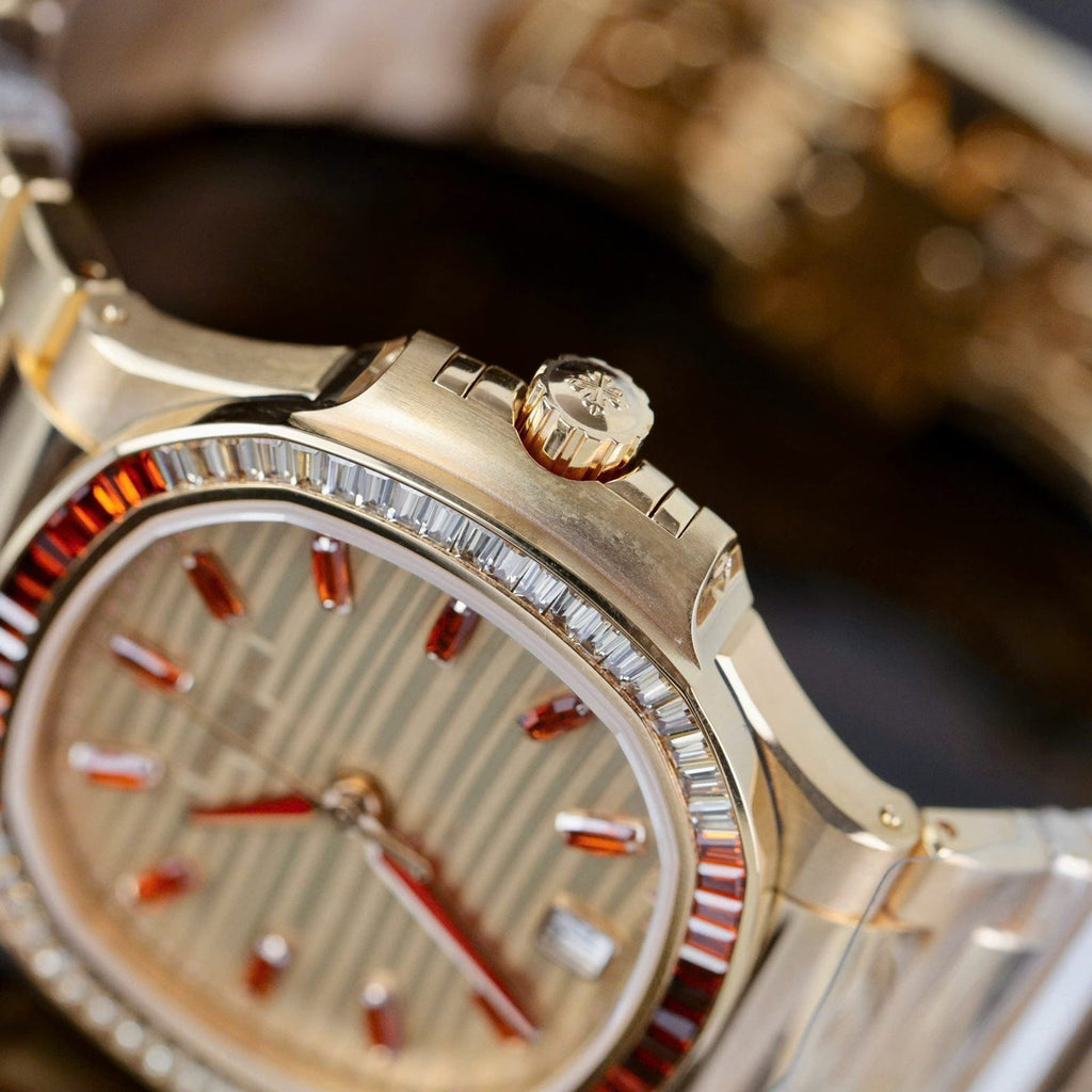 Patek Philippe Watch Nautilus 7118-1300R 18K Gold Wrapped 35.2mm