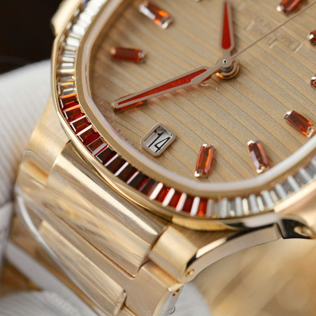 Patek Philippe Watch Nautilus 7118-1300R 18K Gold Wrapped 35.2mm