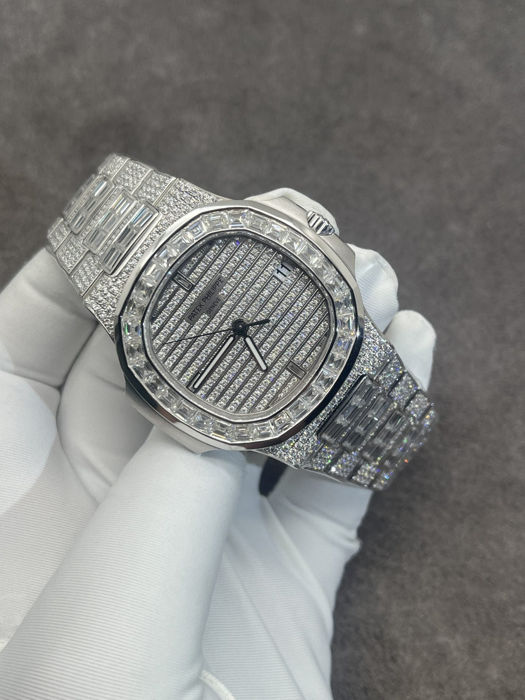 Patek Philippe Watch Nautilus 5719 Diamond And White Gold 40mm