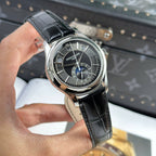 Patek Philippe Watch Complications 5205G Gray Dial Leather Strap 40mm