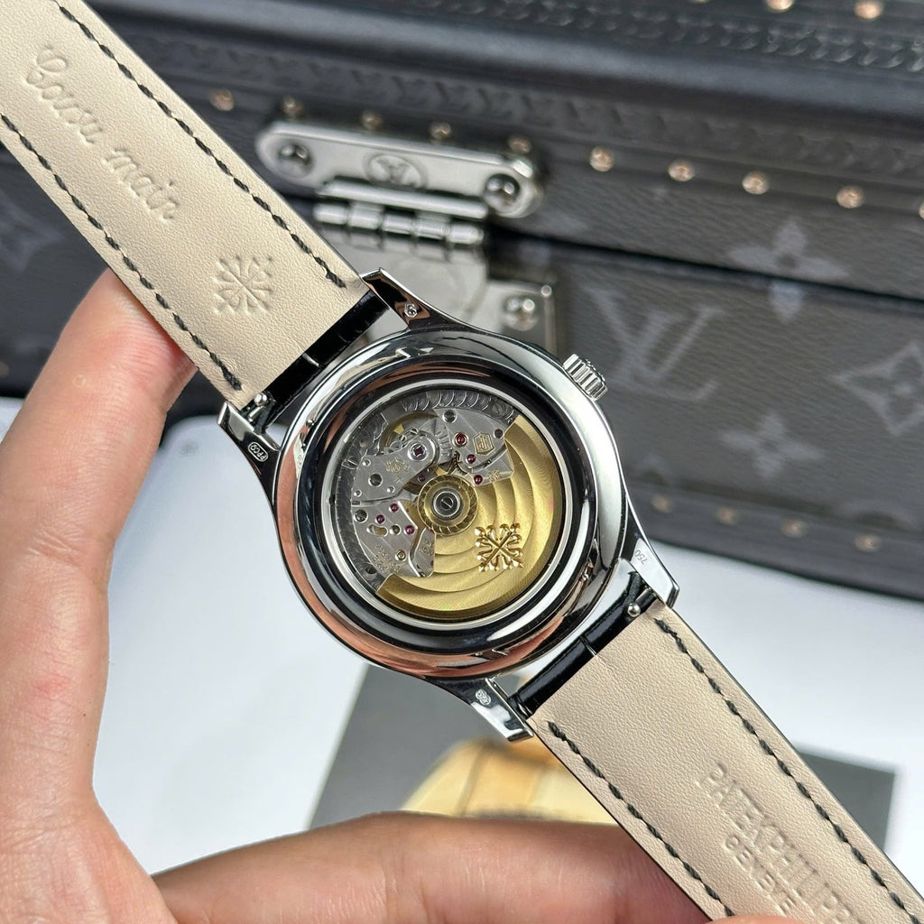 Patek Philippe Complications 5205G Watch Leather Strap 40mm