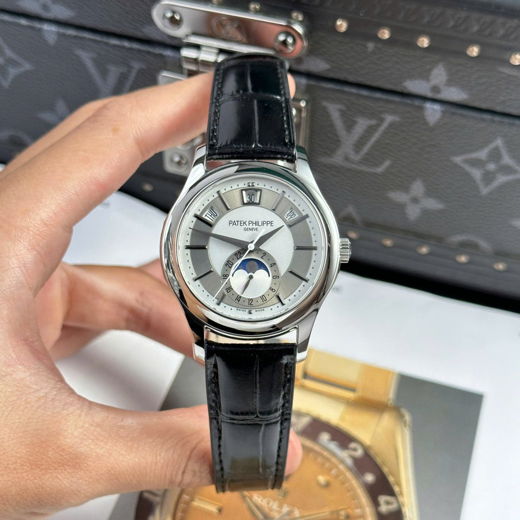 Patek Philippe Complications 5205G Watch Leather Strap 40mm