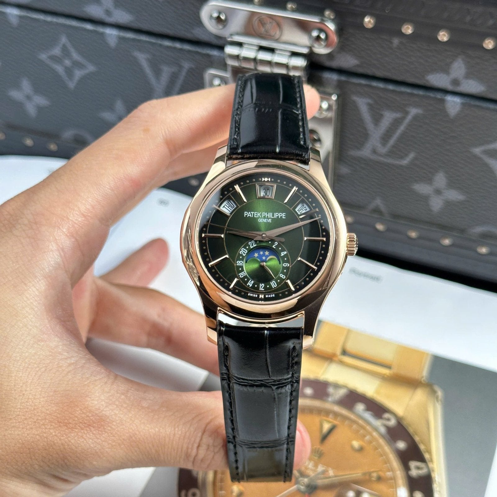 Patek Philippe Watch Complications 5205R Green Dial 40mm