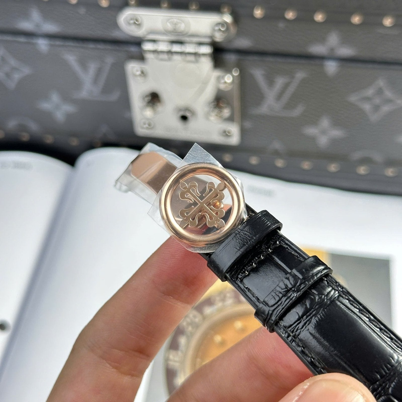 Patek Philippe Complications 5205R Watch Leather Strap 40mm