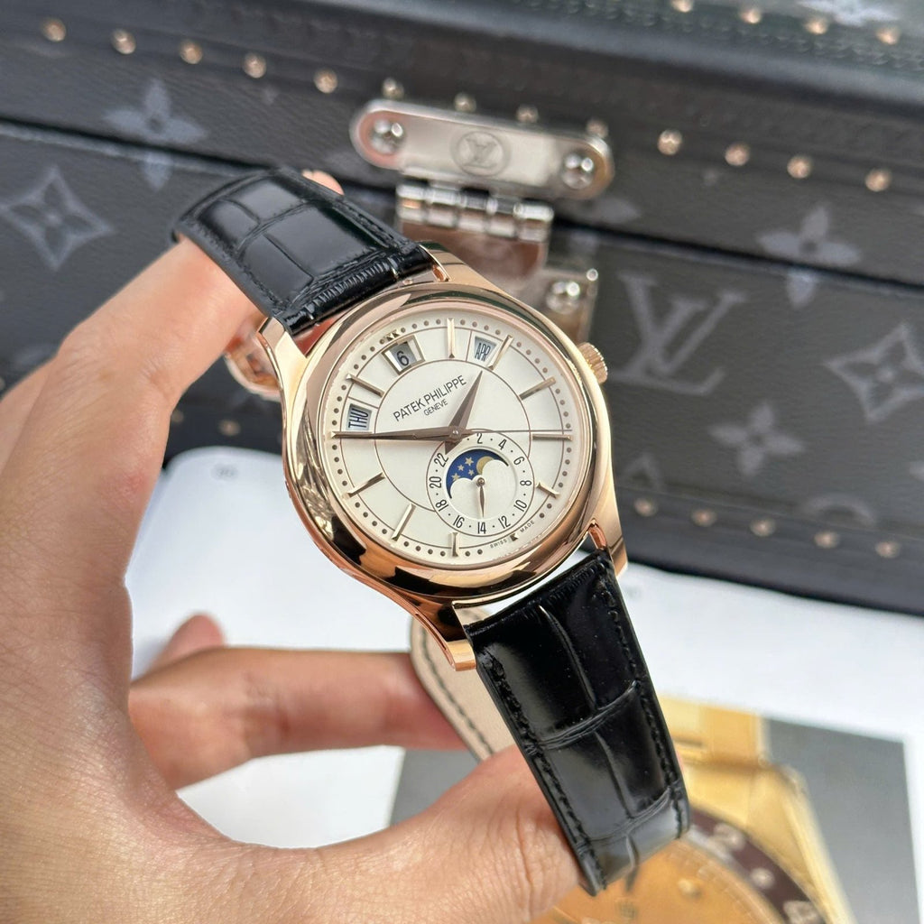Patek Philippe Complications 5205R Watch Leather Strap 40mm